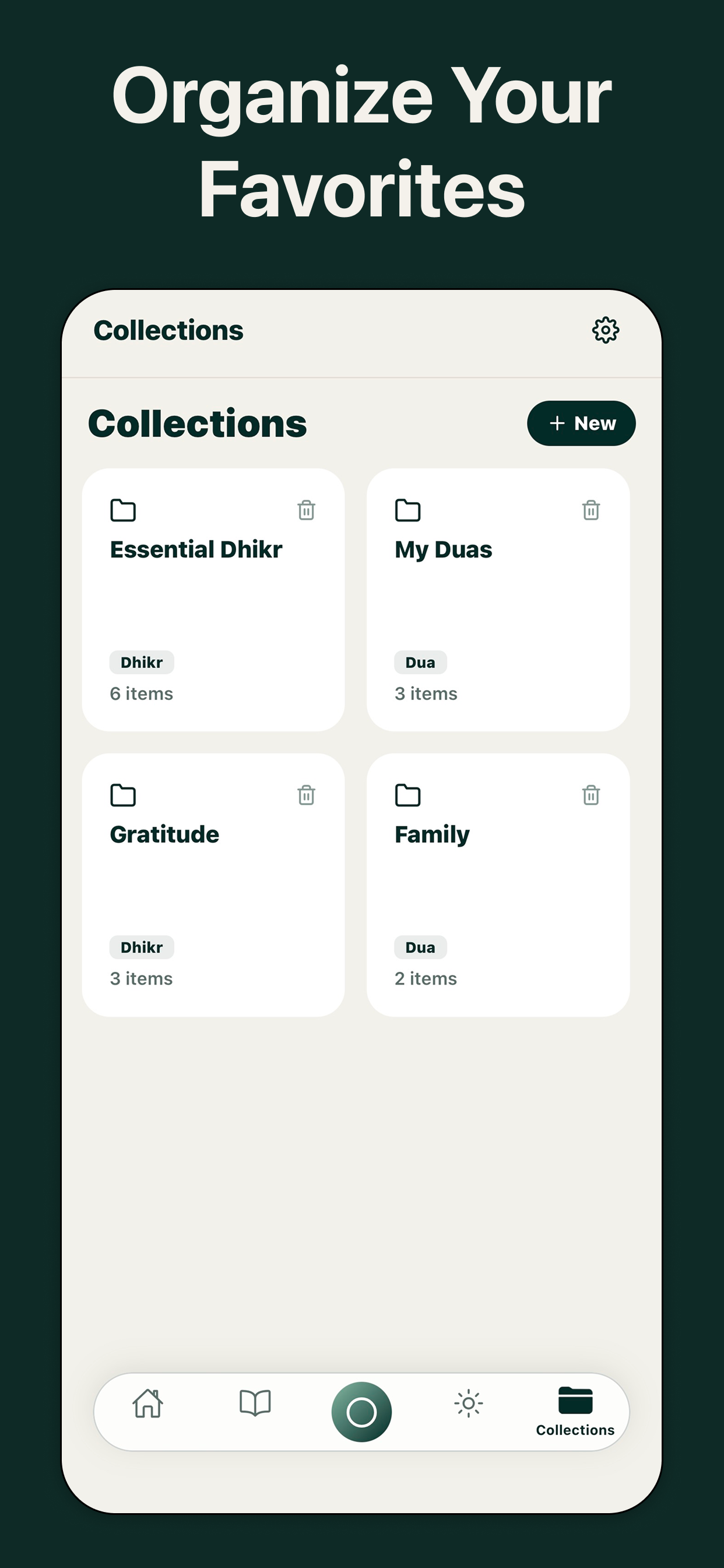 Create personal collections